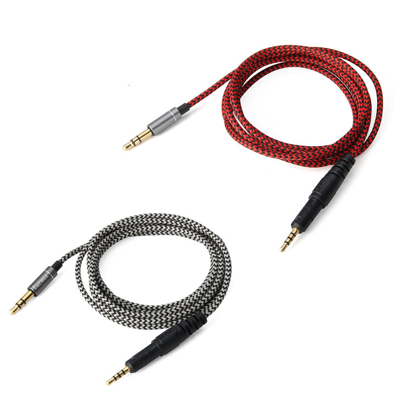 Replace Audio nylon Cable For audio-technica ATH-M50x M40x M70x M60x headphones