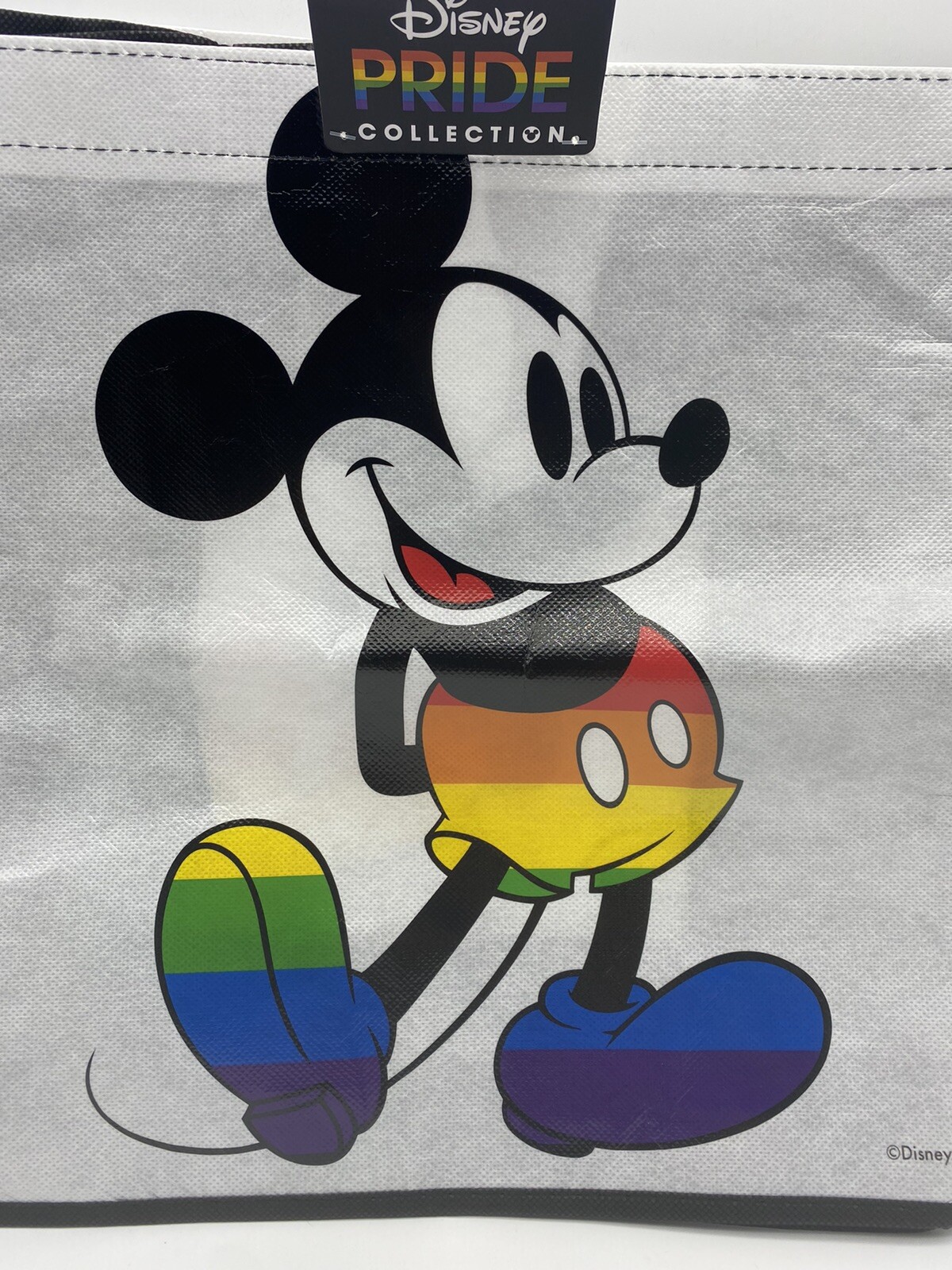 Disney Pride Collection Mickey Mouse Reusable Tote Bag. 12"×13"×6"