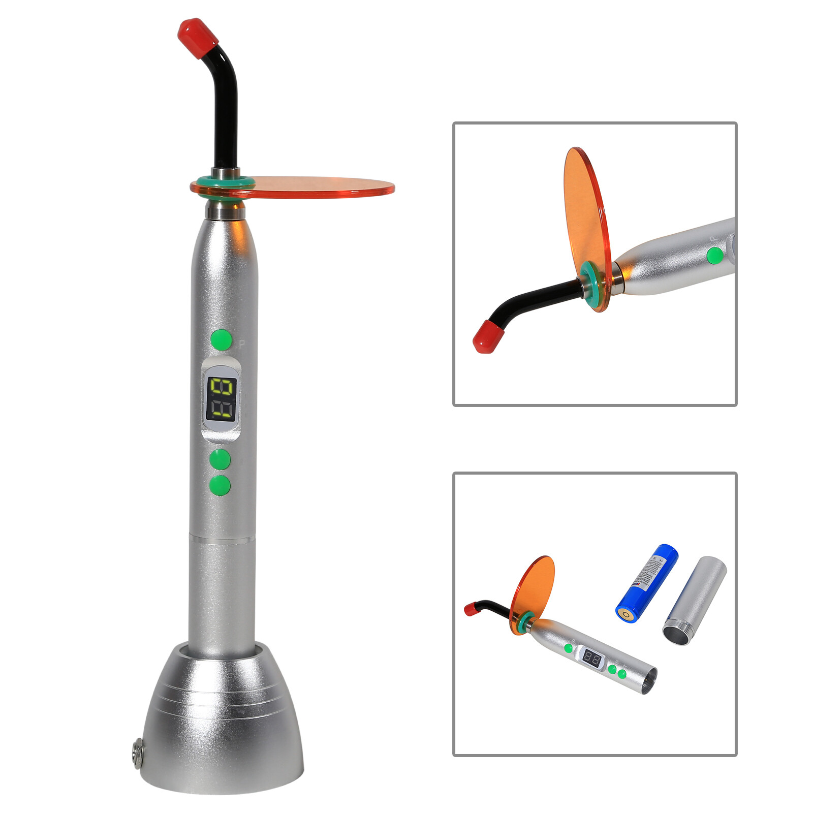 Dental LED Curing Light Lamp Cure Lamp Cordless 5W 4 colors