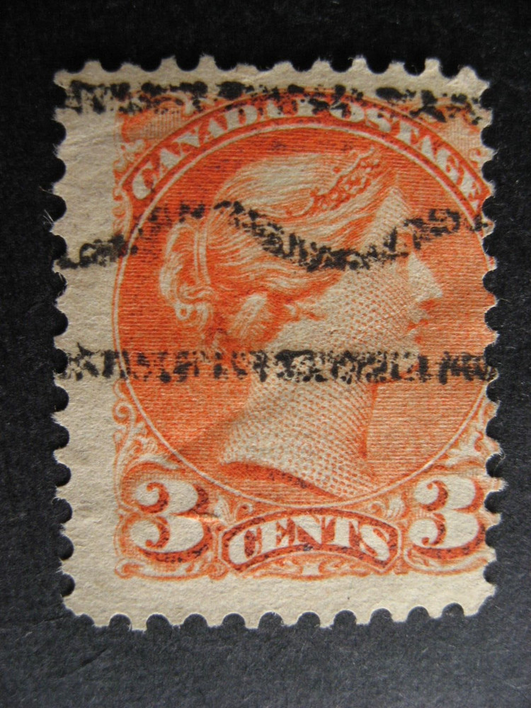 Canada precancel 3c small queen