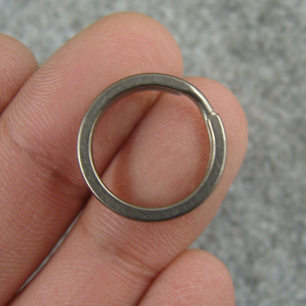 10pcs Titanium Split Rings For Keychains Keyrings Split Key Ring Key Holder