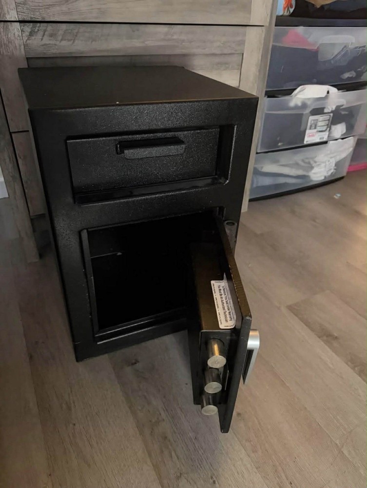 Stealth DS2014 Depository Safe Black Steel Electronic Lock Bolt-Down Kit