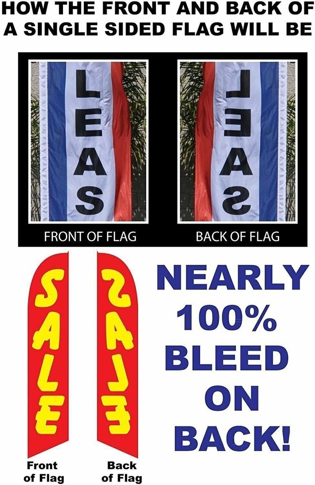 Pay Your Bills Here Feather Banner Swooper Flag - Replacement FLAG ONLY