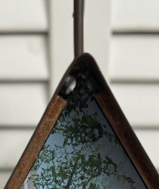 Vtg Hand Painted Birdhouse Copper Roof Polly's Perch similar 'The Art Dept' 1996