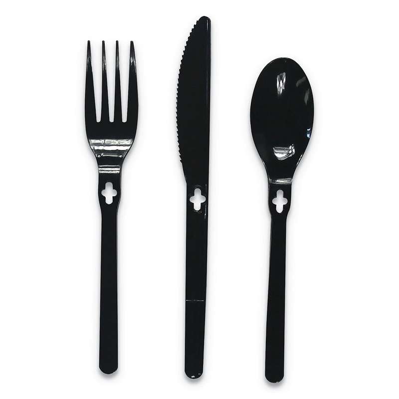 FORK WEGO POLYSTYRENE, FORK, BLACK, 1000/CARTON