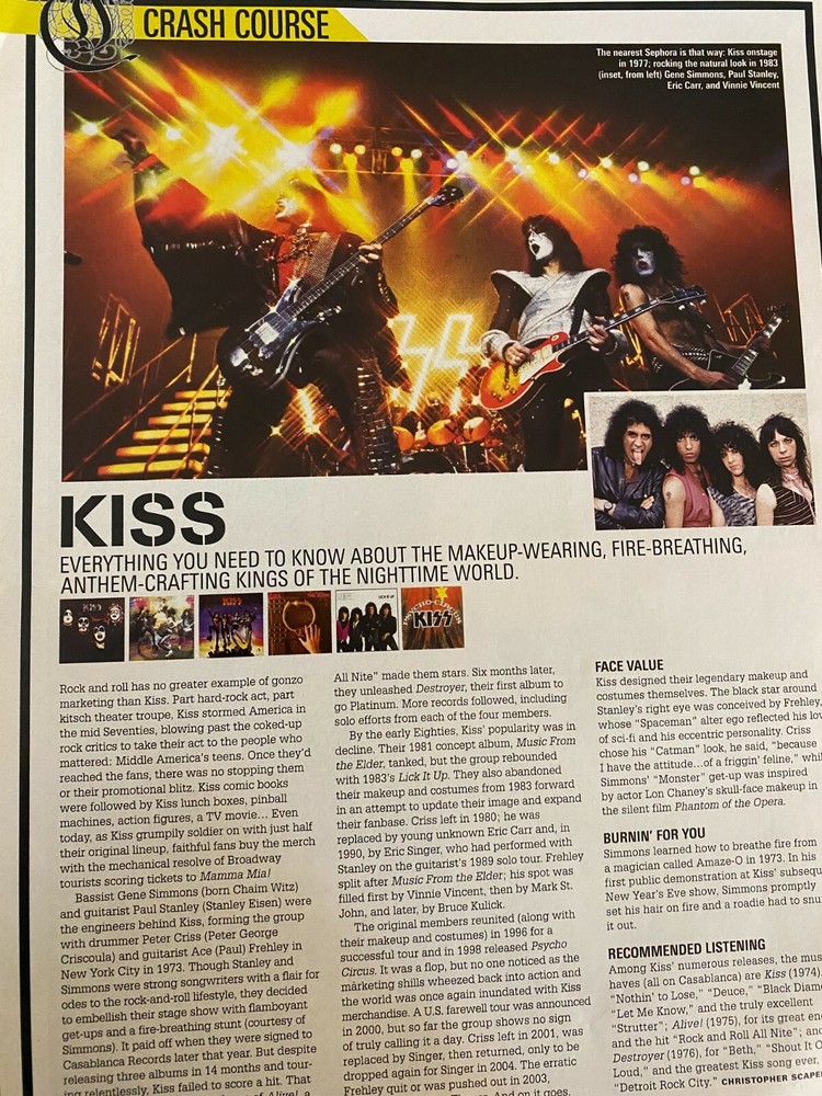 Kiss, Full Page Vintage Clipping