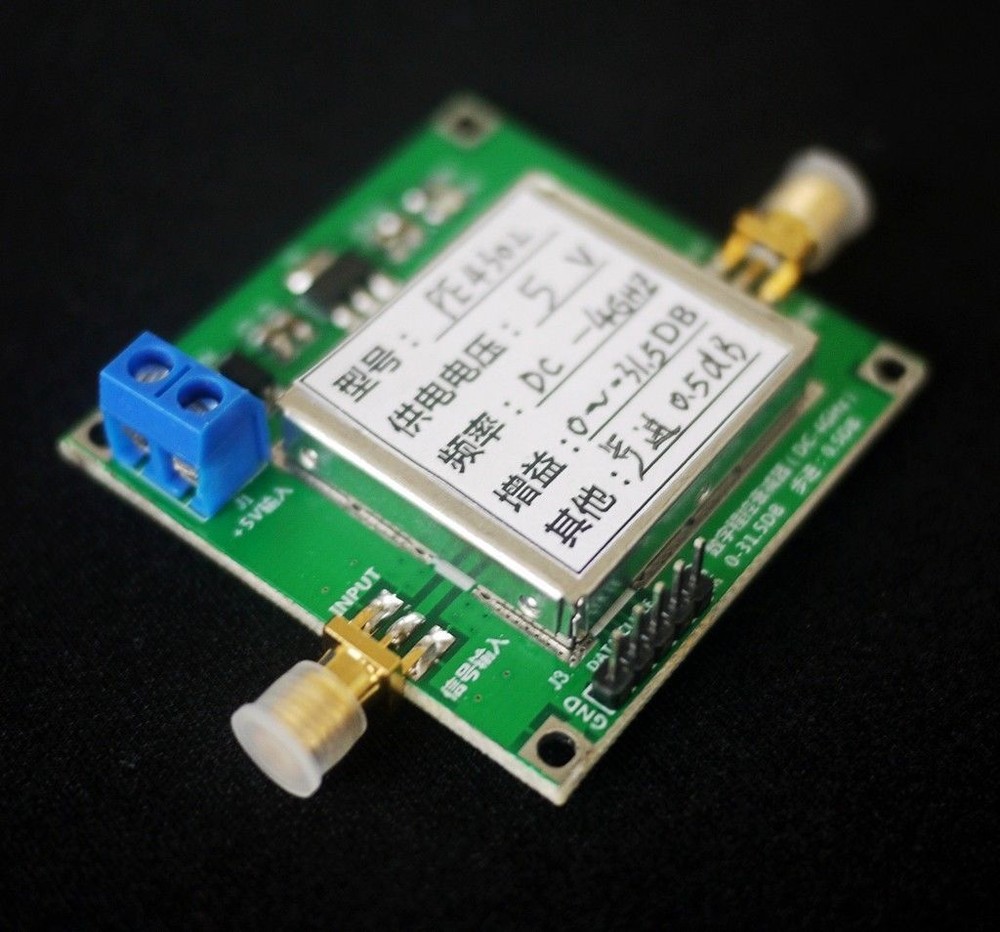 PE4302 Digital RF Step Attenuator Module High Linearity 0.5dB 50-ohm RF DSA