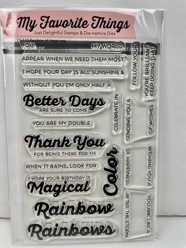 My Favorite Things Clear Stamps