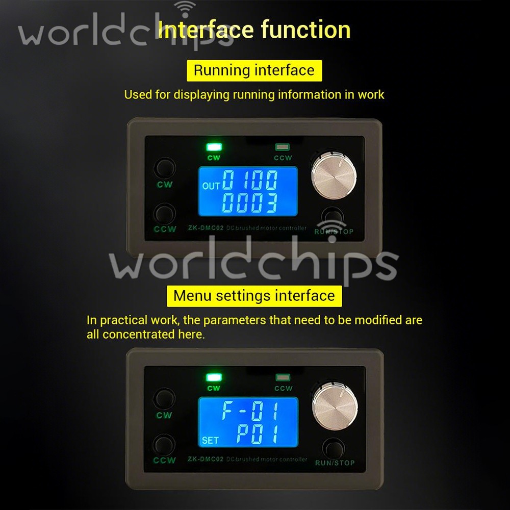 12-30V DMC02 DC Motor Controller Forward/Reverse Delay Cycle Speed Regulation