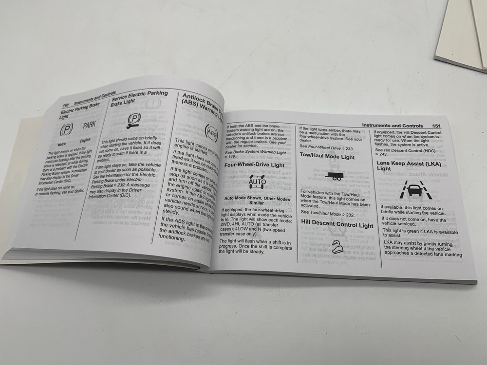 2019 Chevy Silverado Owners Manual Set OEM
