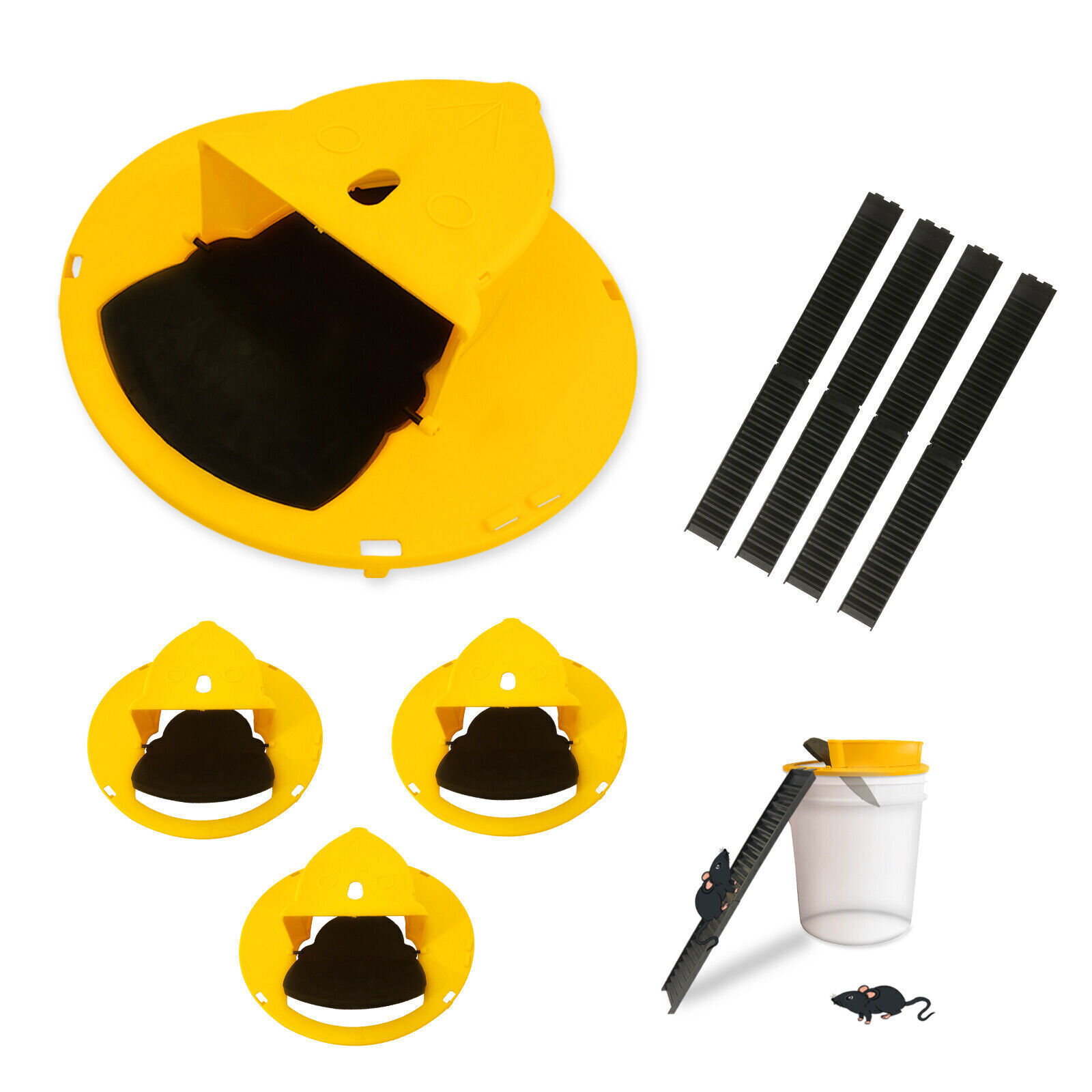4PACK Bucket Lid Mouse Rat Trap Bucket Mousetrap Catcher US FAST SHIPPING