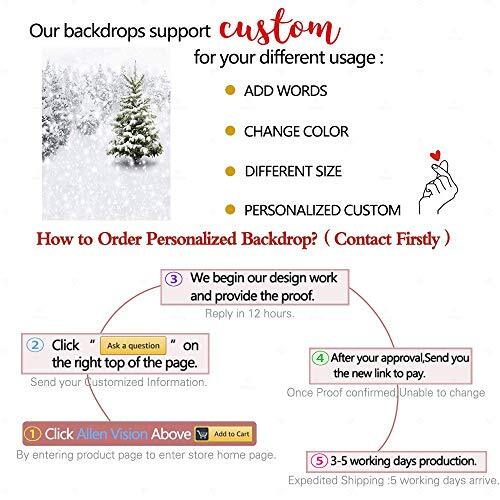 Fabric Photography Christmas Photo Backdrops Xmas New Year Winter Forest 5x7ft
