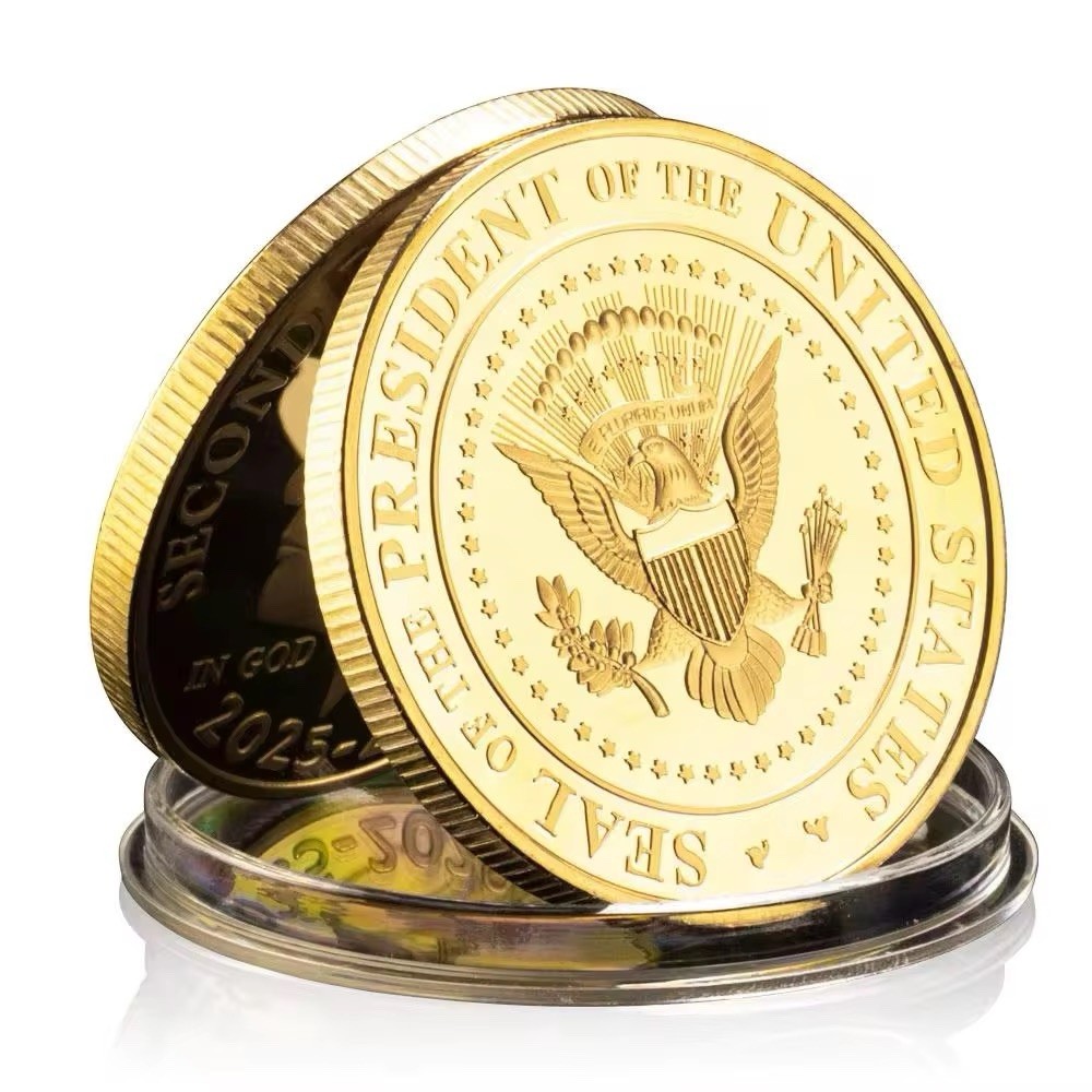 🦅 2025 - 2029 🇺🇸 Donald Trump Challenge Commemorative Coin 🪙 45/47 2nd Term!