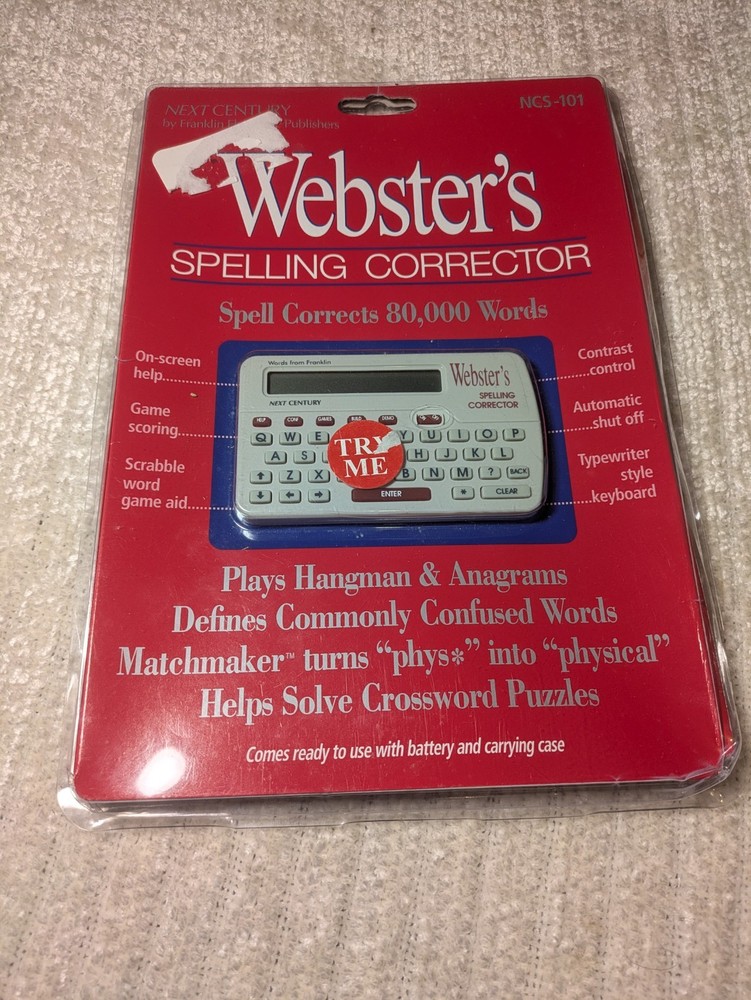 1994 Webster’s Spelling Corrector - NCS-101 Sealed