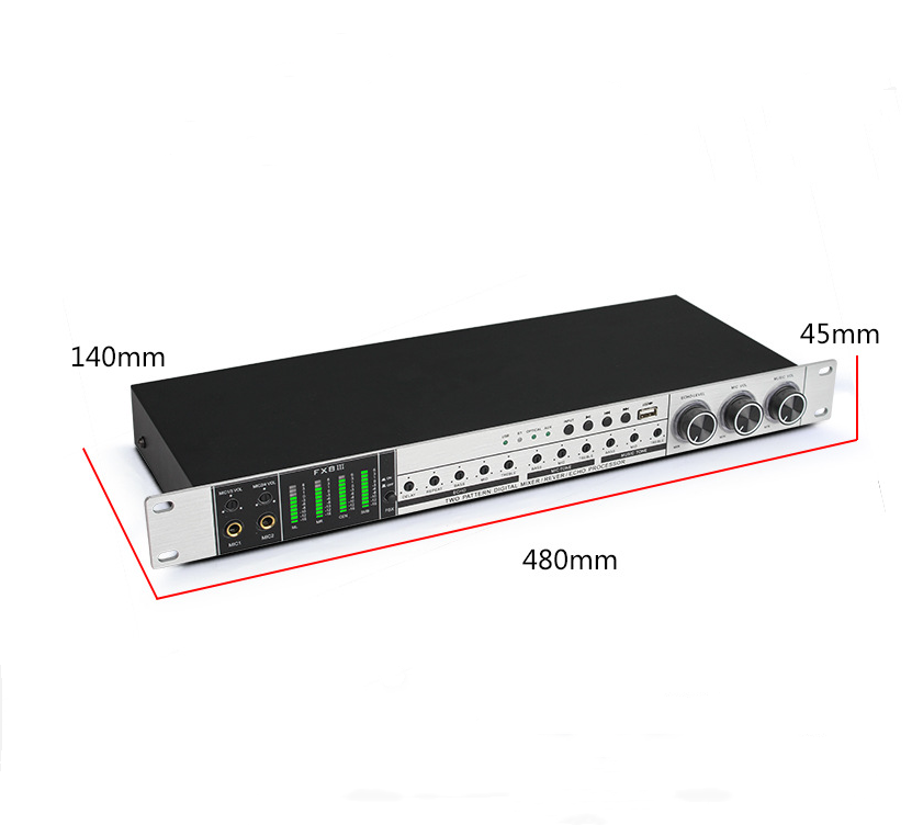 New Karaoke Pre-Effects KTV Professional Digital Audio Echo Effect Processor DSP
