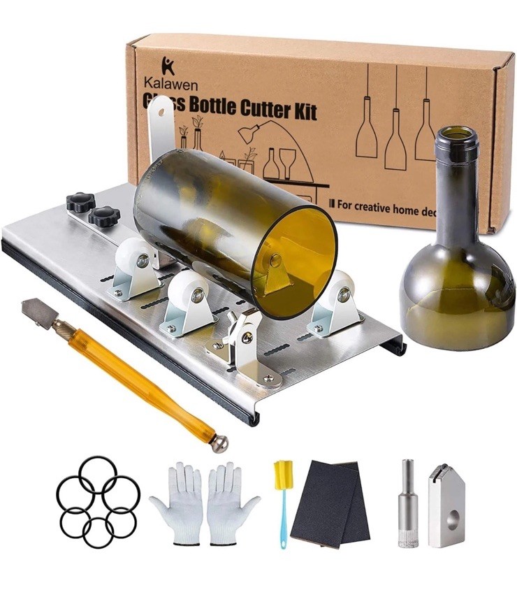Glass Bottle Cutter Kit Adjustable DIY Cutting Tool Craft Machine New Complete