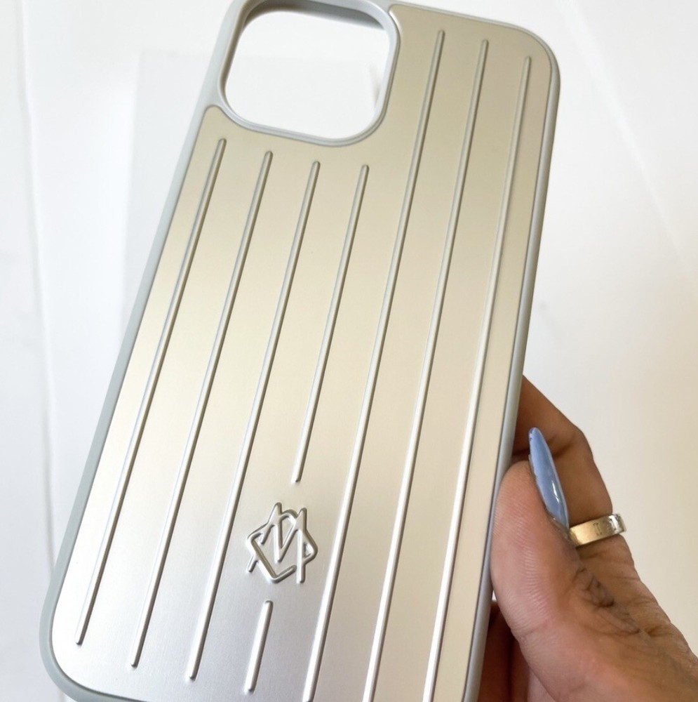 Rimowa Iphone Case Silver Aluminum For 13 Pro