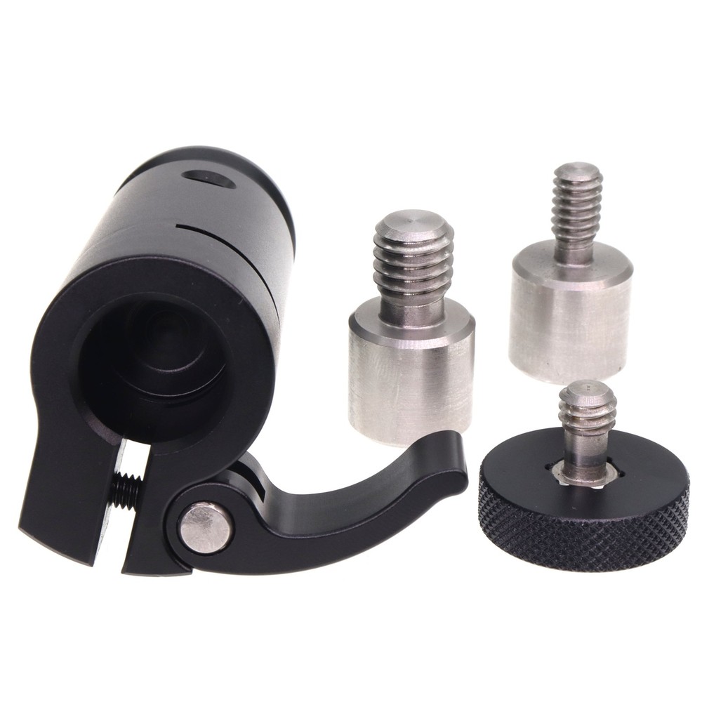 Microphone Boompole Quick Release System with 1/4"&3/8" Screw Head