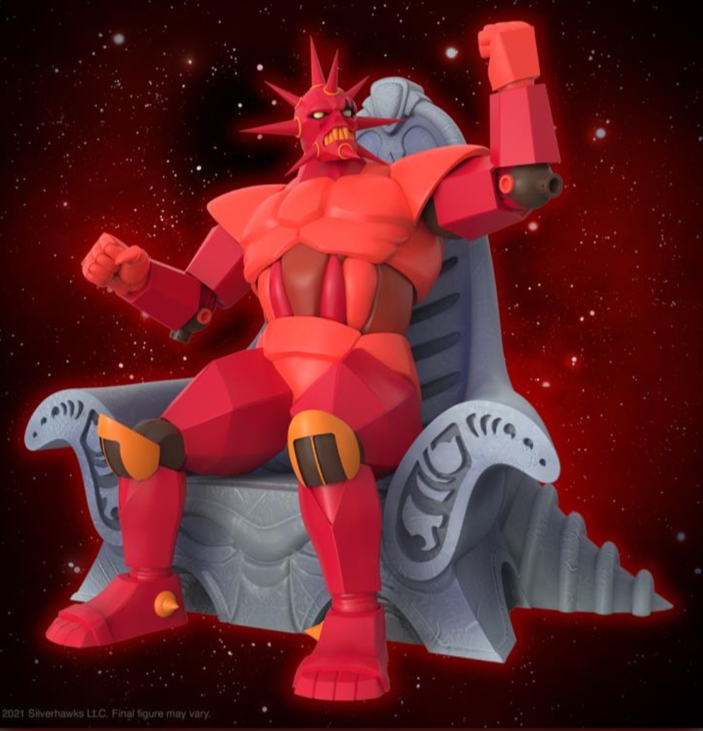 🇺🇸 Super7 ULTIMATES! SilverHawks 2X Mon*Star Figures + Throne + Quicksilver!