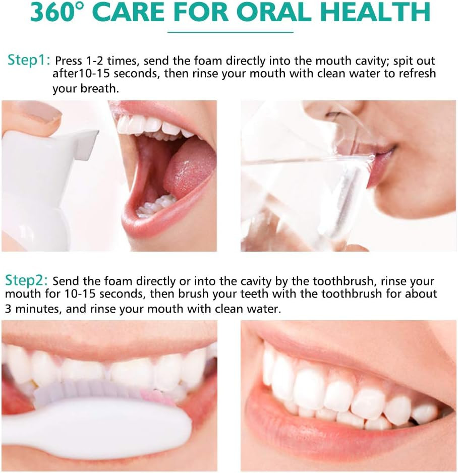 Foam Toothpaste 2Pcs,Stain Removal Toothpaste for Sensitive Teeth,Teeth Foaming