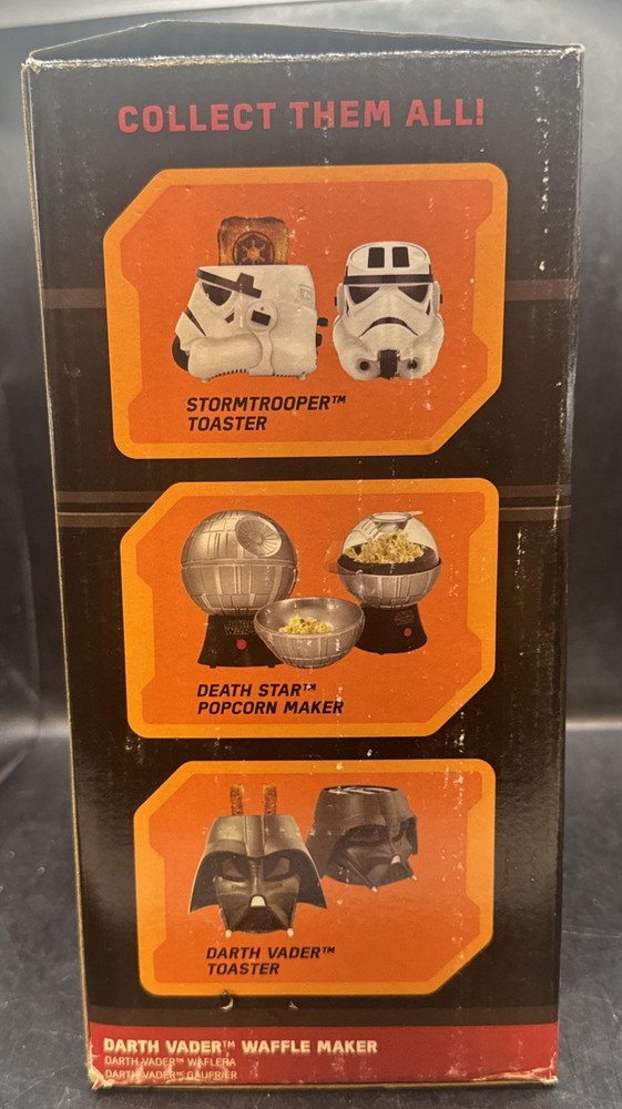 Star Wars Darth Vader Waffle Maker Iron Disney Open Box