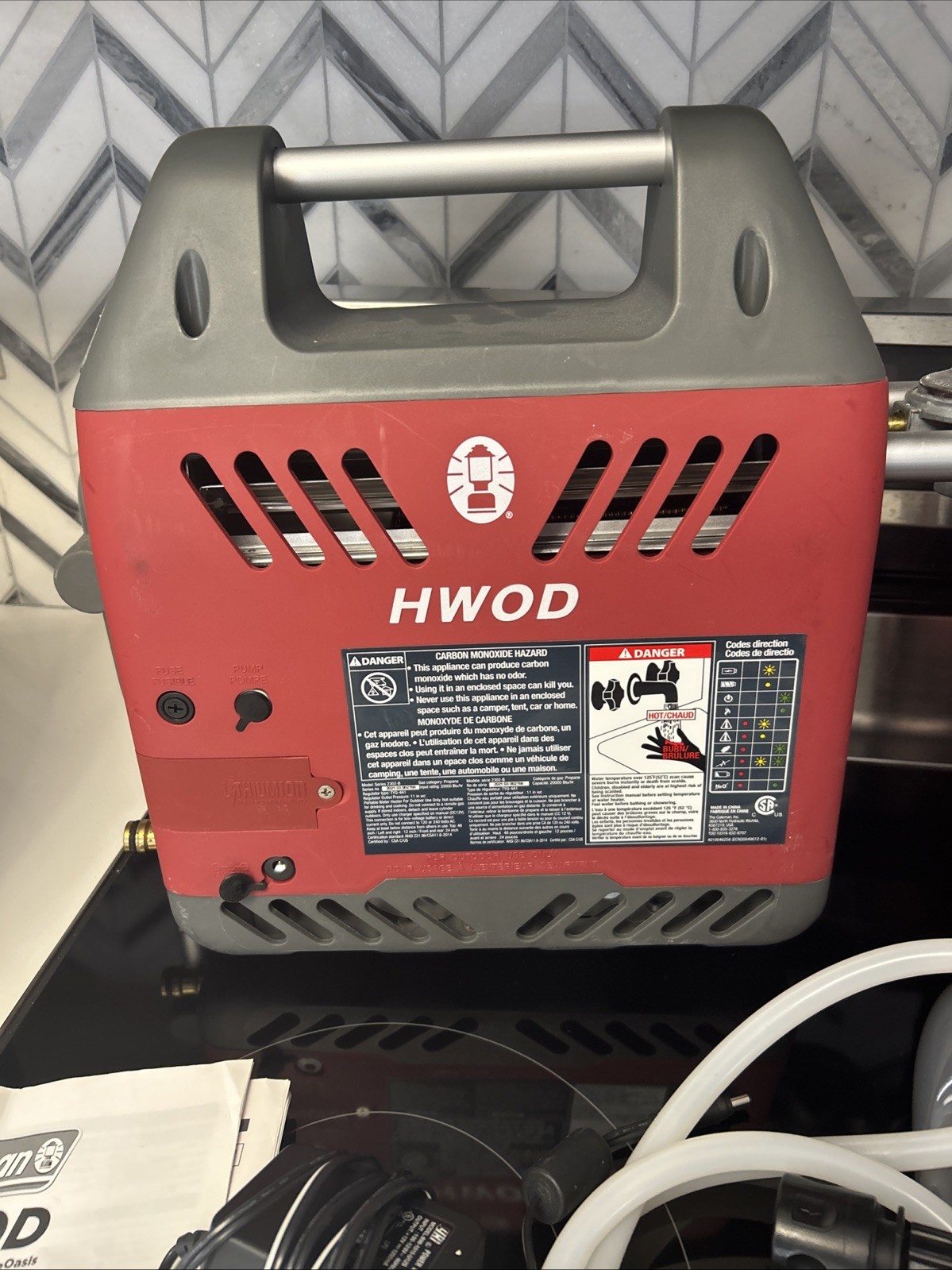 2 Coleman HWOD H2Oasis Portable Water Heater On-Demand Hot Water. Untested! Read