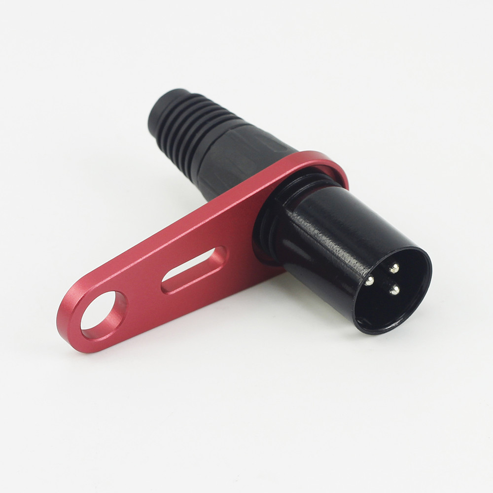 Microphone Mic Plug Jack Connector Mount fr Boom Pole Quicklok Audio Recorder