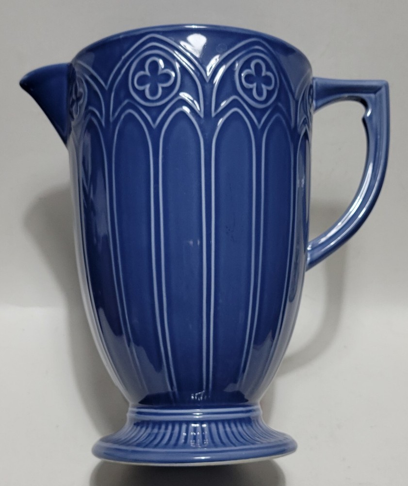 Seagull Pewter Decorative Ceramic Blue Pitcher