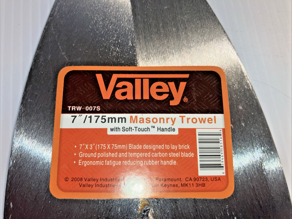 7"x3" Masonry Trowel with Soft Touch Handle