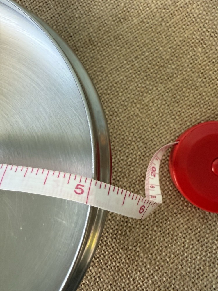 Farberware Stainless Steel Lid Replacement Inside Rim 5", Outer Rim 6.5”-EUC