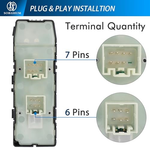 Power Window Switch Driver Side - Master Window Switch Compatible with 2004