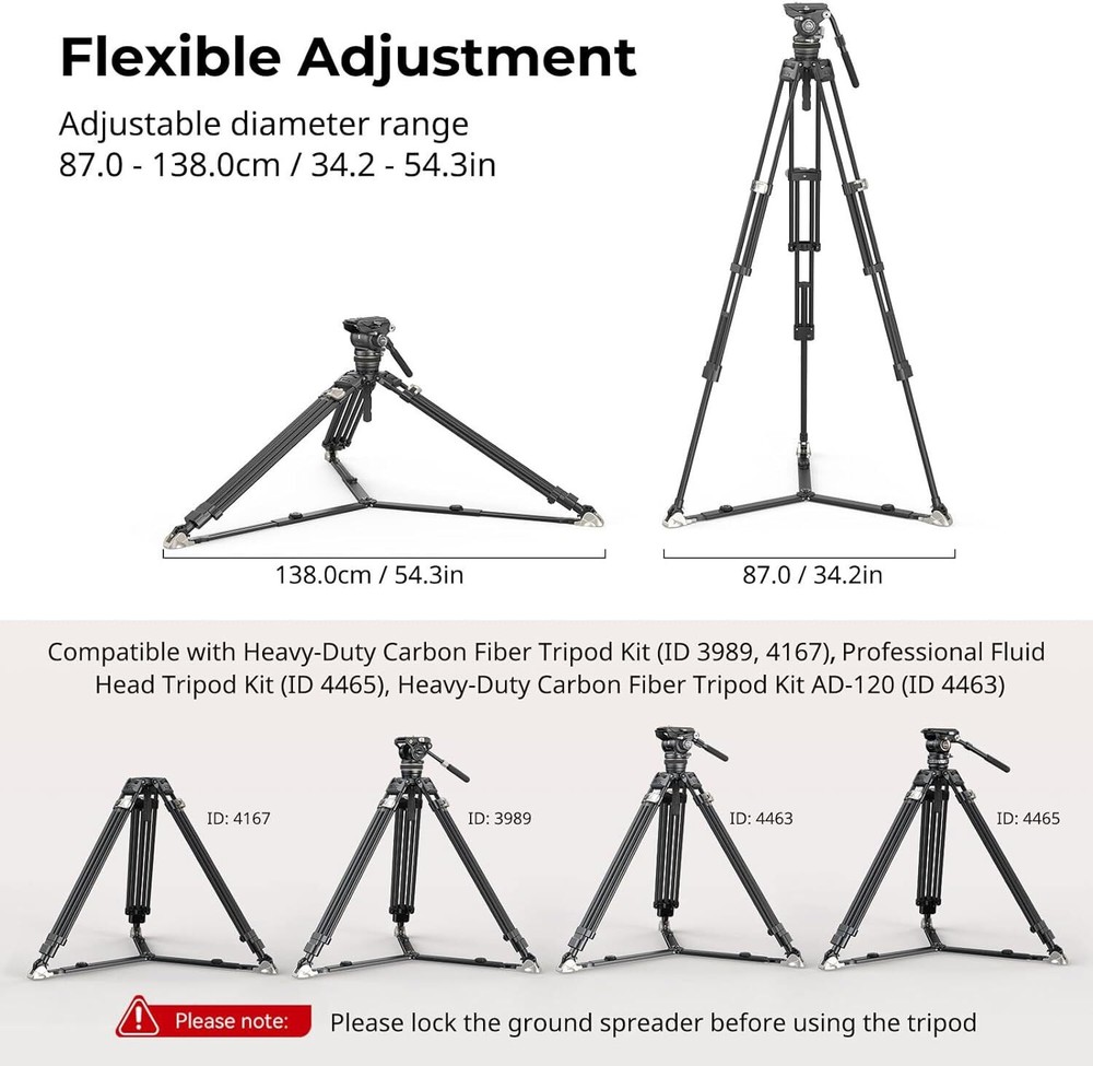 SmallRig Quick Release Ground Spreader Diameter width (87cm to 138cm) for Tripod