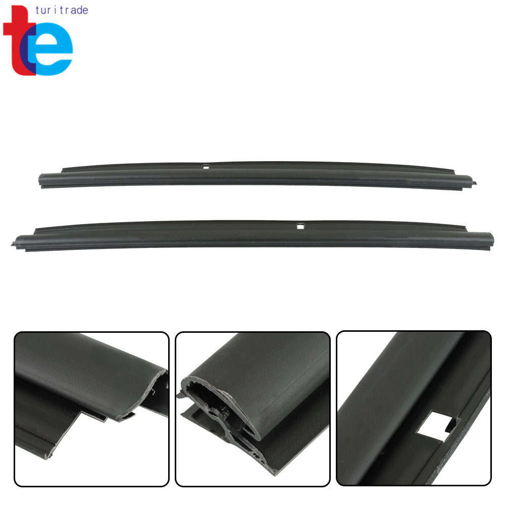 2pcs Front Outer Window Sweep Seals Pair For 99-06 Silverado/Sierra 1500