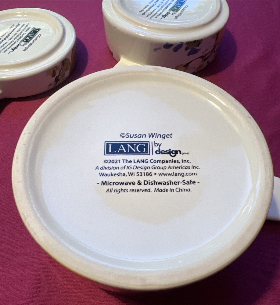 Lang Lemon Grove Earthenware Stacking Measuring Cups Susan Winget