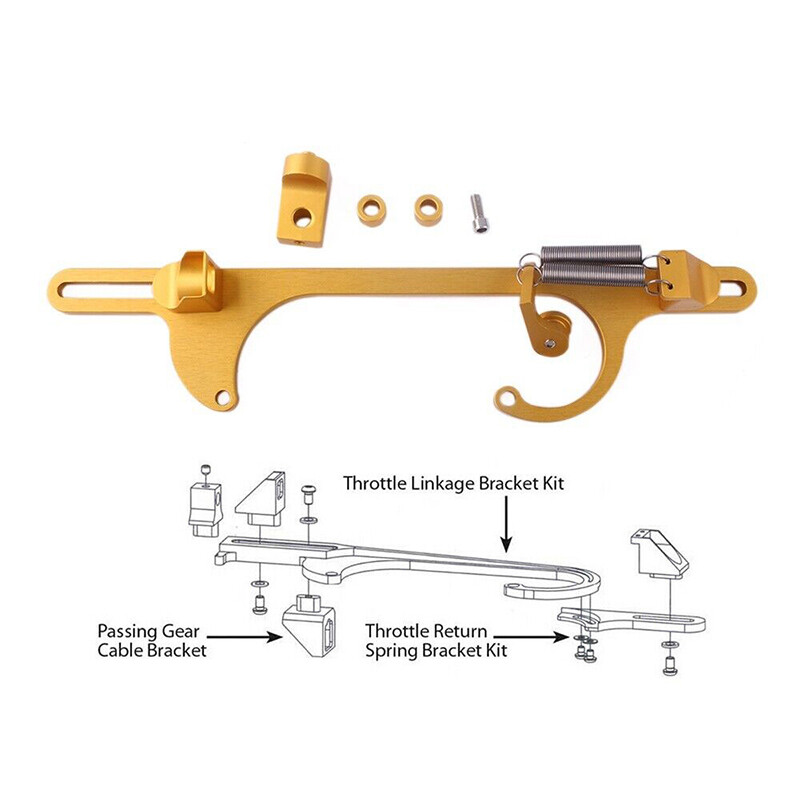 Aluminum Throttle Cable Carb Bracket Fit For Holley 4150 4160 Carb 350 400 SBC S