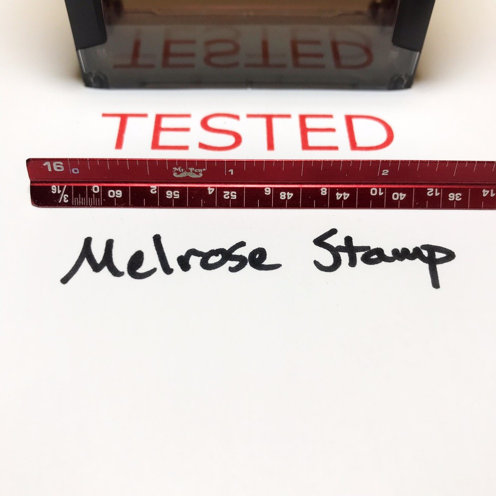 Tested Rubber Stamp Red Ink Self Inking Ideal 4913