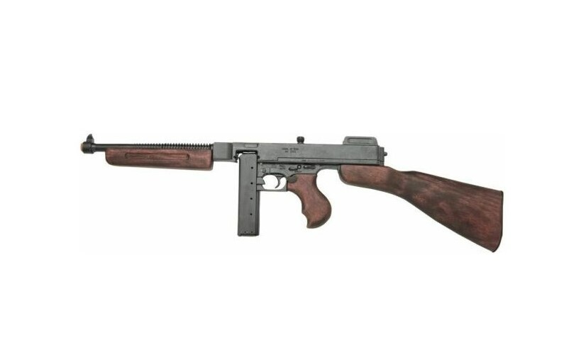 Denix 1928 Military Version Thompson Nonfiring Submachine Gun Replica - New