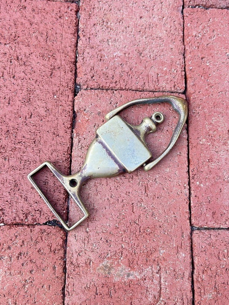 Vintage Mini Solid Brass Door Knocker 4.5” X 2” Nameplate