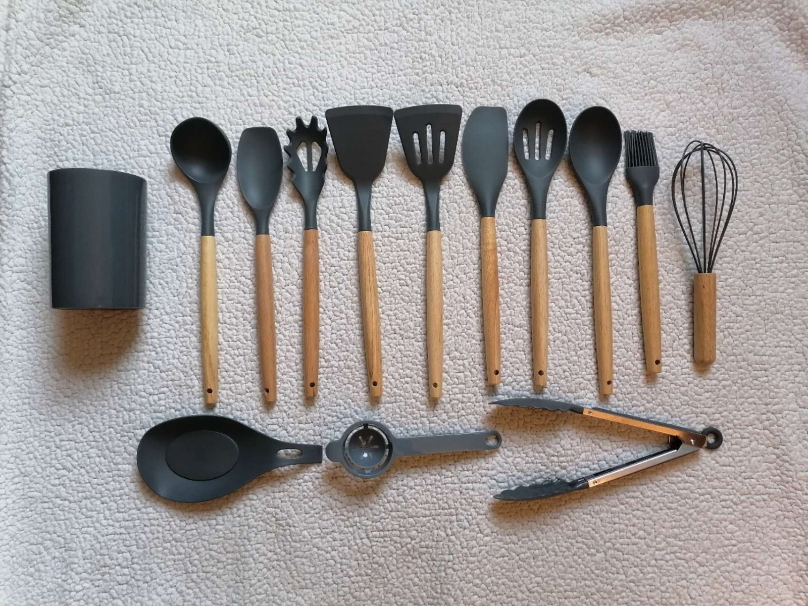 14 Pcs Silicone Cooking Utensil Kitchen Set Heat Resistant Nonstick Spatula Tool