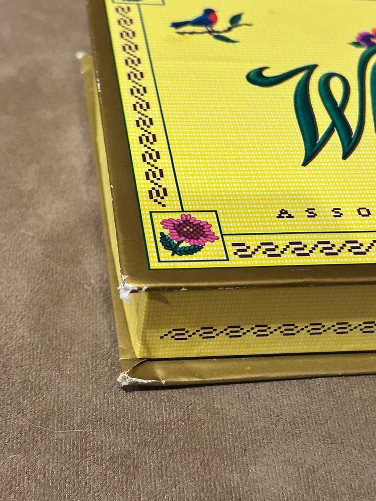 Whitman's Empty Sampler Assorted Chocolate 8 oz. Cross Stitch Box