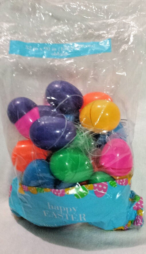29 Easter Eggs Plastic w/ Monofilament Craft Holiday (Refillable and Re-Usable)