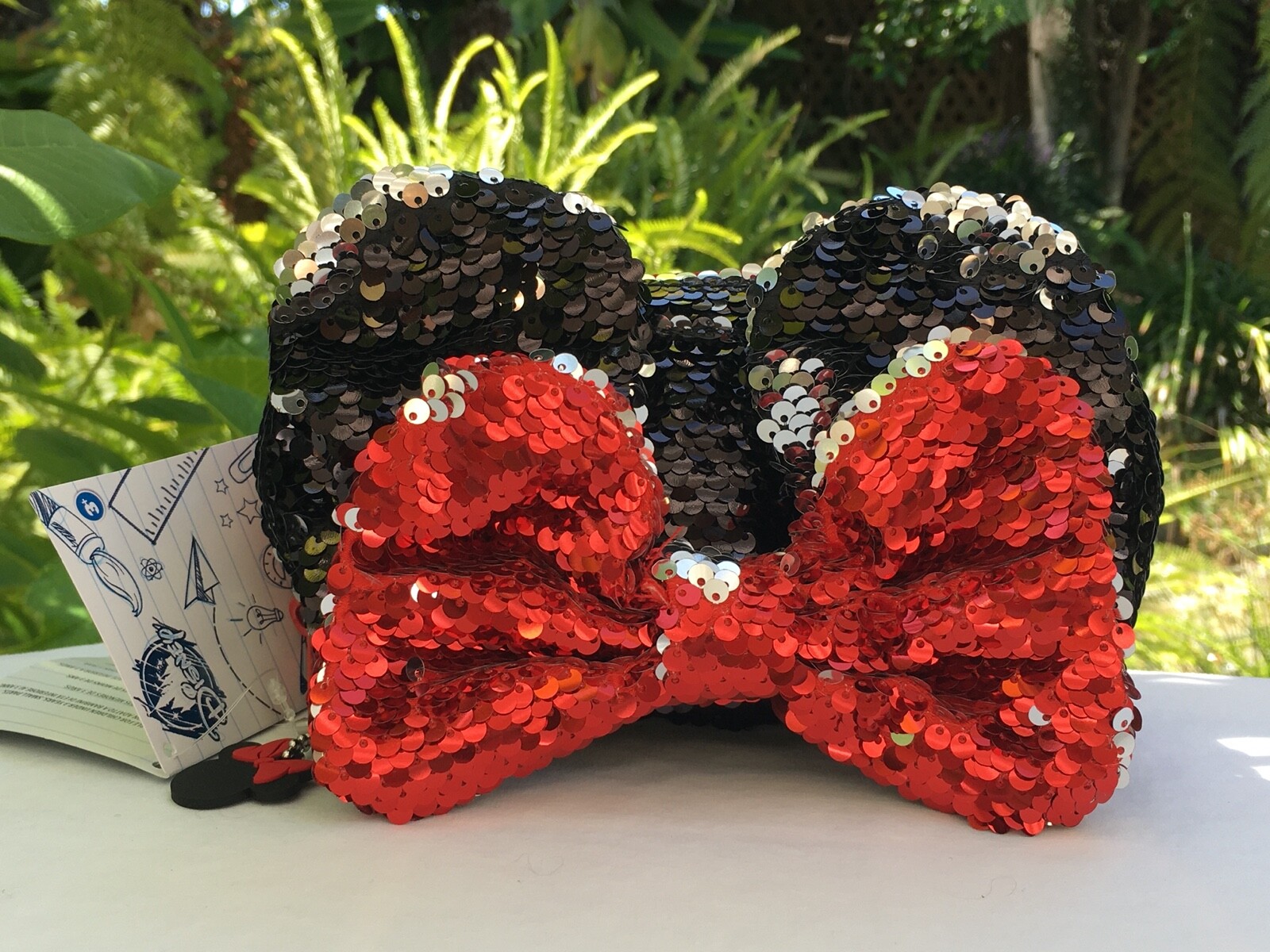 Disney Minnie Mouse Reversible Sequin Coin Purse, Cosmetic Bag, Pencil Case NWT