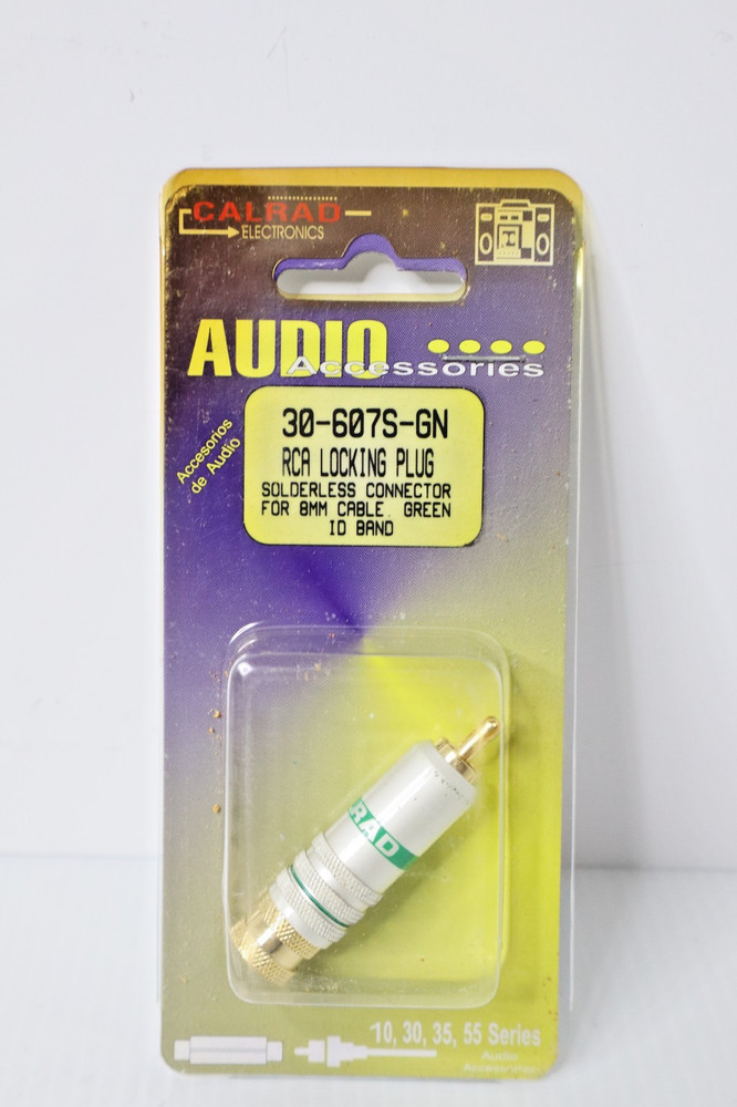 Calrad Electronics 30-607S-GN RCA Locking Plug - 3 Available