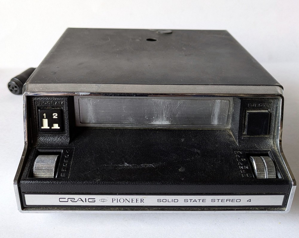 Vintage Craig Pioneer Solid State Stereo 4 Model 3120 4 Track 8 Track - Untested