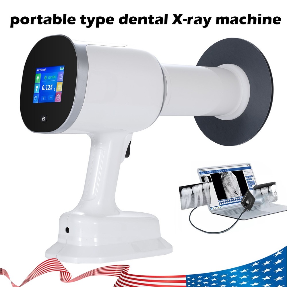 Dental X Mobile Unit System Ray Digital Machine High Frequency w/ Shield