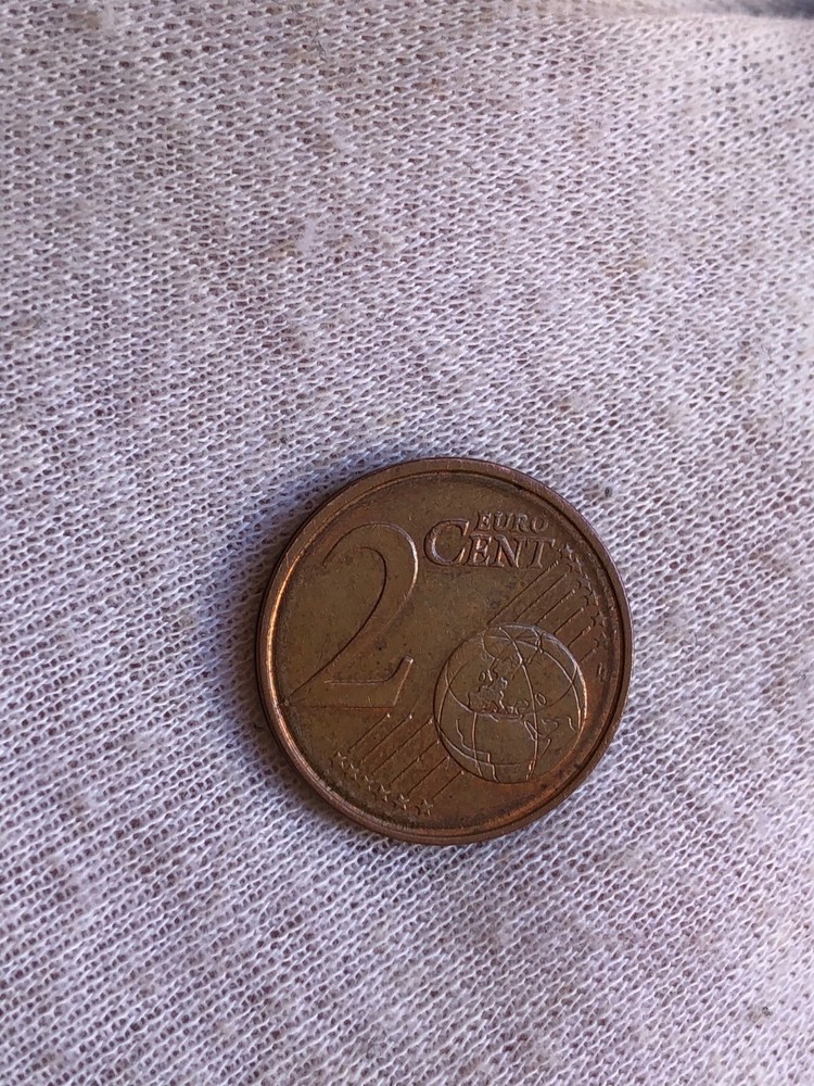 🇬🇷 Greece 2 Euro Cent 2010 - ERROR - Double Ring / In. Circle Defect !