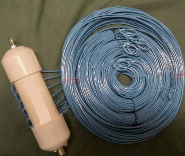 *80, 40, 20, 15, 10, 6m Fan Dipole Half-Wave Amateur Ham Radio Antenna 1:1 choke