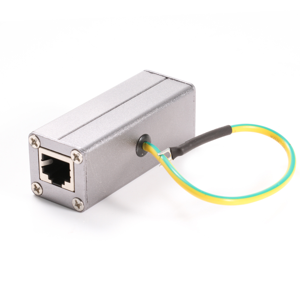 RJ45 Lan Ethernet Network Surge Protector Lightning Thunder Arrester Adapter