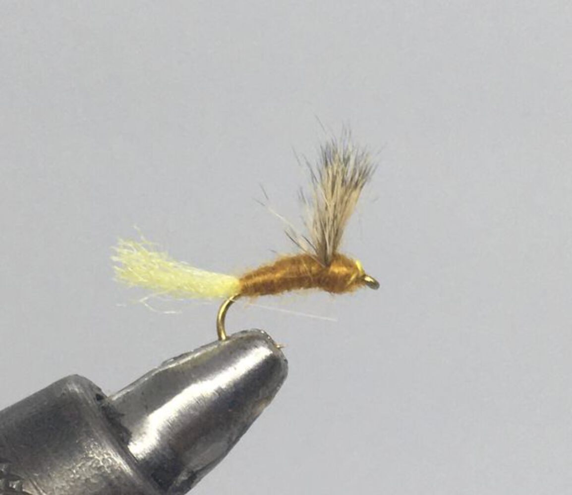One Dozen (12) Sulphur Sparkle Dun Dry Fly- Strike Fly Company