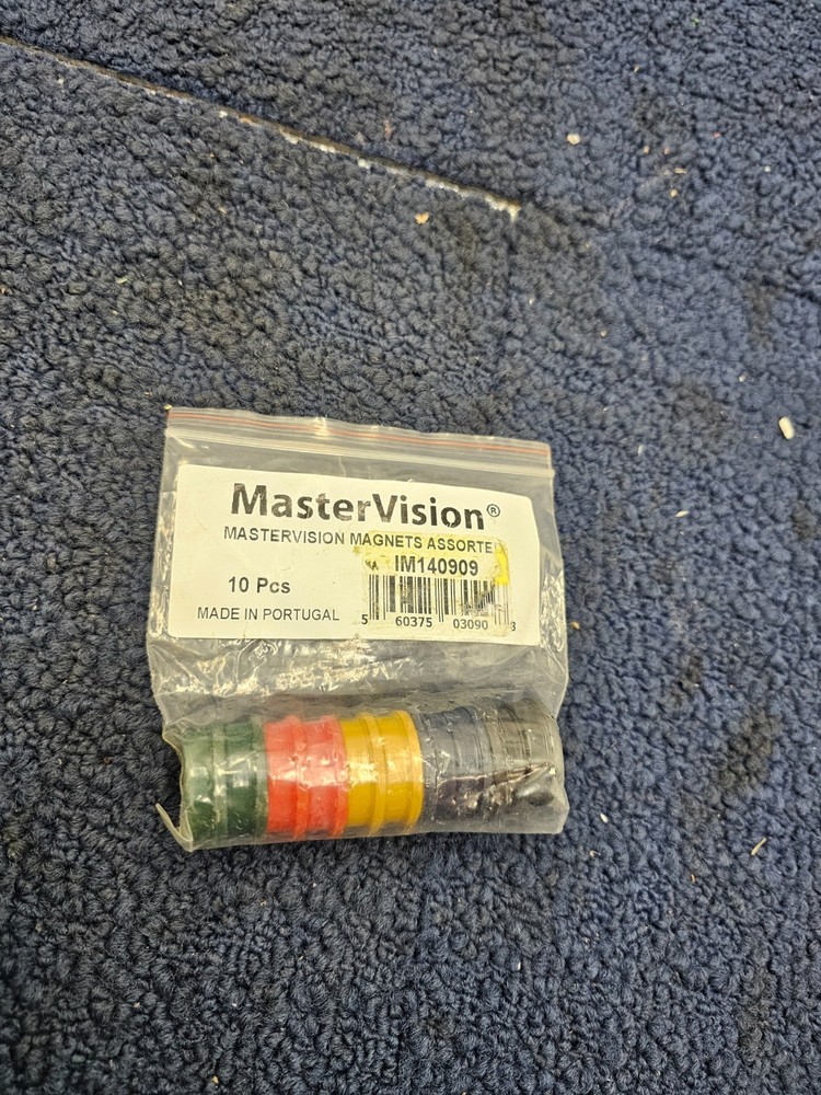 (QTY 30) MasterVision IM140909 Assorted Colors Magnets